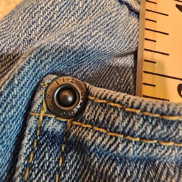 Liz Claiborne Women’s Jeans Straight Leg Blue Denim Mid Rise Size 14 Long - Picture 11 of 13